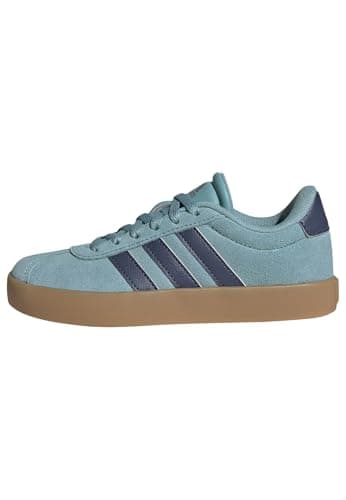 Image of adidas Unisex Kids VL Court 3.0 Shoes Kids, Mint ton/preloved Ink/Silver met., 6 UK