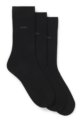 Image of BOSS Men's 3P RS Uni CC Socks, New-Black1, 39-42 (Pack of 3)