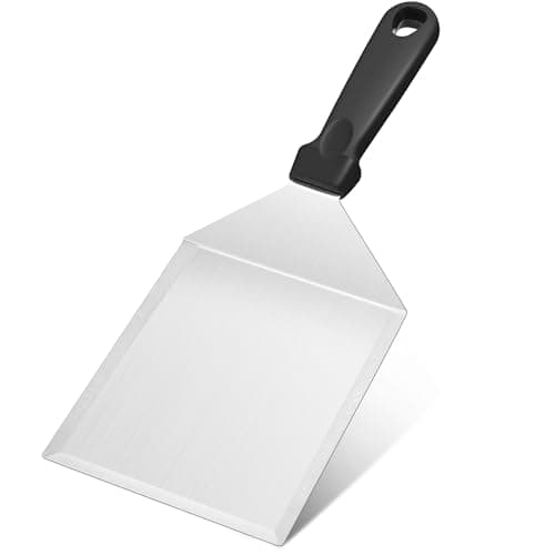 Image of Joyfair Burger Spatula, Extra Wide Spatula with Beveled Edges, Stainless Steel Smash Burger Flipper Ideal for Barbecue Hamburger Turner Grilling BBQ Griddle, Heavy Duty & Dishwasher Safe