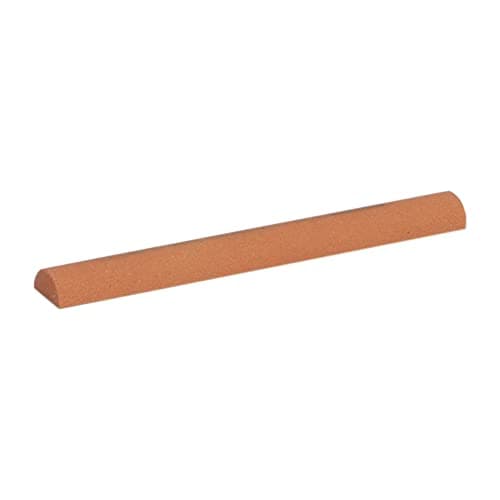 Image of Norton India Aluminum Oxide Half Round File, 4 x 1/2 Inch India File Half Round FF344 Fine Grit
