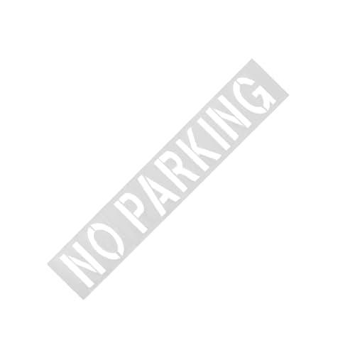 Image of Pssopp No Parking Stencil, Stencils & Templates Painting Template Parking Lot for Traffic Curb Marking Pavement Sign No, Flexible Foldable Curbs
