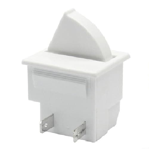 Image of 1 Piece Refrigerator Door Light Switch 2 Pin AC 5A 250V White Plastic Wear Resistant High Temperature for Fridge Freezer Light Control(2 normally closed)