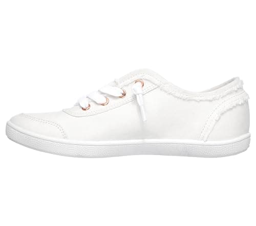 Image of Skechers Women's Bobs B Cute Trainers, White Canvas, 5.5 UK