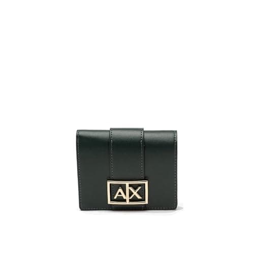 Image of Armani Exchange Jodie Compact Wallet Dark Green