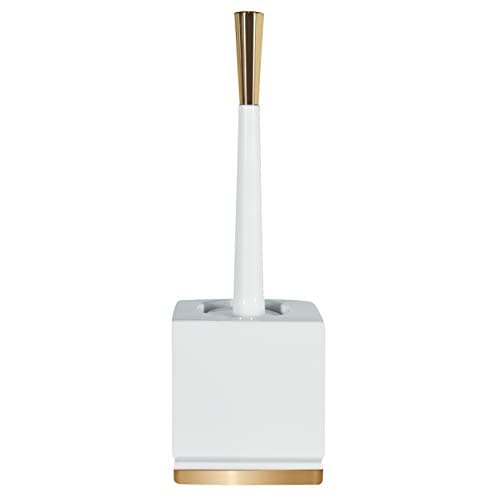 Image of Spirella Porcelain Roma Toilet Brush, White/Gold