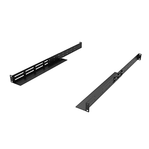 Image of QiaoYoubang 1U Universal Rack Mount 4-Post Shelf Rail 16-29 Inches Deep for APC HP IBM DELL and Compaq
