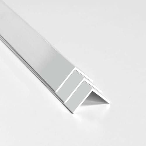 Image of nielsen Aluminium L-Shaped Angle Profile - Pack of 3 -Matt Anodized, 2000x30x30 mm, 2mm Thick, 2m Length – Corner Trim, Edge Protection, Decorative Finishing