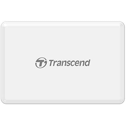 Image of Transcend Multifunctional Card Reader in White (with a SD, microSD and CompactFlash card slot) USB 3.1 Gen 1 TS-RDF8W2