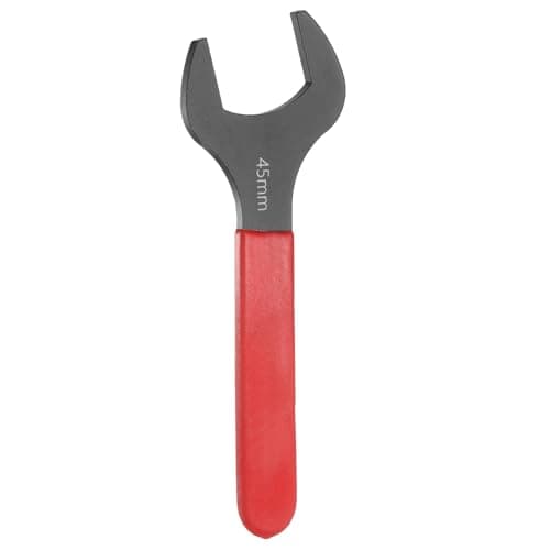 Image of sourcing map Single Open End Wrench 45mm Metric 15 Degree Offset Angle U-Shaped Open Ended Spanner Small Flat Head Blackening Wrench with Red Shank for Automotive Repair Furniture Assembly
