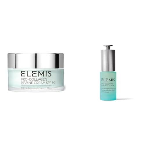 Image of ELEMIS Pro-Collagen Marine Cream SPF30 50ml & Pro-Collagen Renewal Serum 15ml Firming Duo