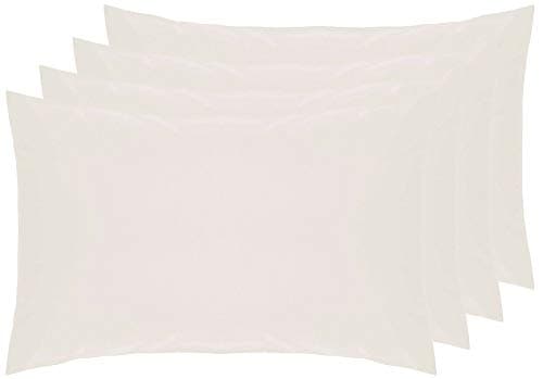 Image of Belledorm 4 PACK Ivory Pillowcases, 7 Year Guarantee, 200 Thread Count Percale (Housewife)