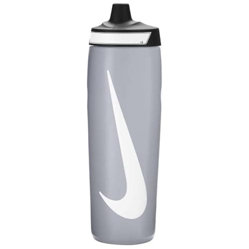 Image of Nike Refuel Bottle 24 oz Sports Bottle BPA Free Airtight (WOLF GREY/BLACK/WHITE)