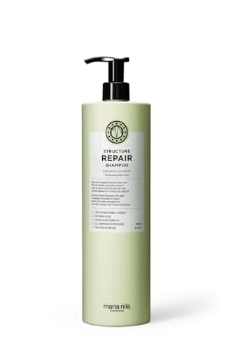 Image of Maria Nila Structure Repair, Strengthening & Nourishing Shampoo For Damaged & Chemically Treated Hair, Algae Extract Rebuilds, Revitalizes & Repairs Hair, 100% Vegan & Sulfate/Paraben free, 1000 ml