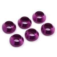 Image of Fastrax M3 Cap Washers (6) - Purple