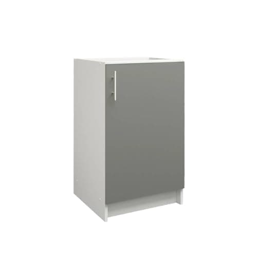 Image of JD Greta Fixed Height 500mm Kitchen Base Cabinet Floor Unit (Without Worktop) – Grey Matt