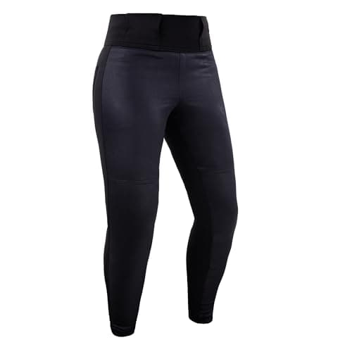 Image of Oxford Women's Original Approved AA Demiwax Motorcycle Leggings, Black, Long, 12