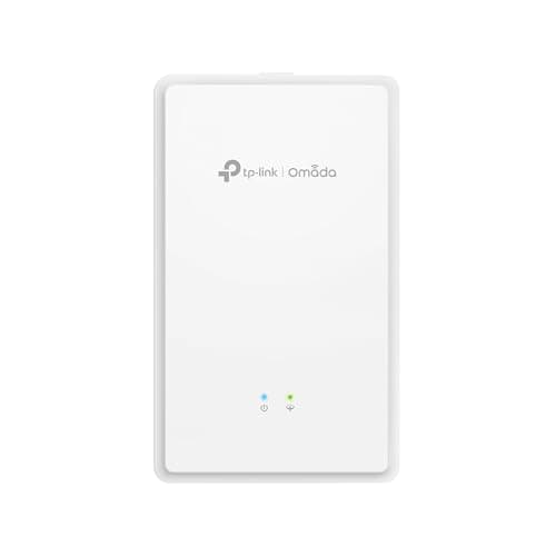 Image of TP-Link EAP625GP-Wall, AX1800 WI-FI 6 Wall Plate GPON Access Point, Supports Gigabit Ethernet Port and Passive PoE+, Long-range coverage, Indoor/Outdoor Weatherproof, Mesh and seamless roaming