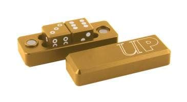 Image of Ultra Pro D6-2 Dice Set Gravity Dice - Gold