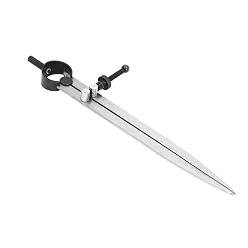 Image of Generic Spring Nut Wing Divider Adjustable Leather Compass, Durable Calipers for Circle on Wood, Plastic, Metal Surface (200mm)