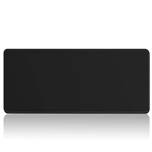 Image of ProElife Extend Mouse Pad Mat Gaming 700mm x 300 mm Large Cloth Mousepad with Non-slip Rubber Base and Overlock Stitch Edge for Home Office Gaming Laptop Computer Mouse Desk Accessory (XL, Black)