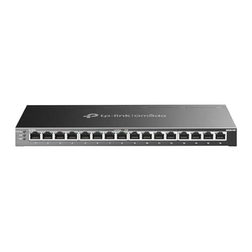 Image of TP-Link TL-SG2016P | 16 Port Gigabit Smart Managed Switch | 8 PoE+ Ports @120W | Omada SDN Support | PoE Recovery | IPv6 | Static Routing | L2/L3/L4 QoS | 5 Year Warranty