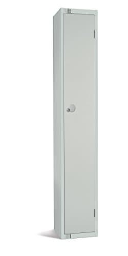 Image of The Products Store - Single Door Compartment Locker Made With Durable & Reinforced Steel - For School, Work & Gym With Two Keys For Easy Access (H.1800 x W.300 x D.300) - MID Grey