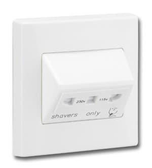 Image of Dual Voltage Shaver Socket 1G Size