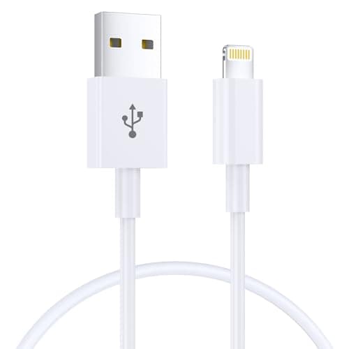 Image of iPhone Charger Cable 1M [Apple MFi Certified] Lightning to USB Cable Lead 3 Foot, 2.4A Fast Charging Cable for iPhone 14 13 12 11 Pro Max XS XR X 8 7 6 Plus 5, iPad and iPod