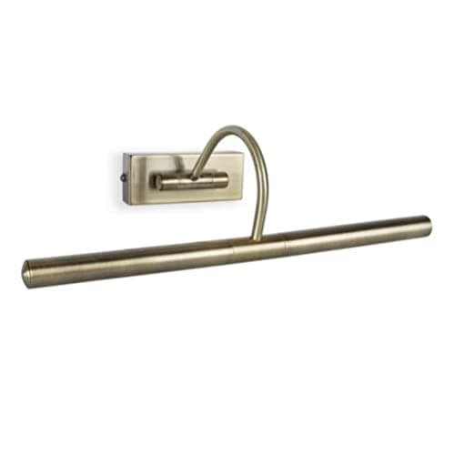 Image of MiniSun | Capri Adjustable Antique Brass Mains Powered Display Wall Light | Hardwired Picture & Display Lights, Home Décor & Improvement Essential | Mains Wired