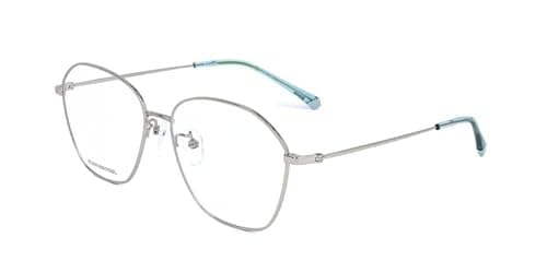 Image of Polaroid PLD D425/G Irregular Eyeglasses for Women, 56 mm Size, Palladium Azure Blue