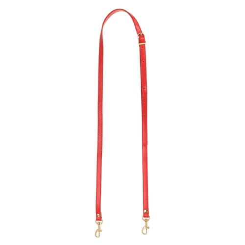Image of YELARXI Purse Strap Replacement PU Crossbody Adjustable Long Strap with Gold Swivel Clasps, 43-47 Inch Fit for Handbag Shoulder Shoulder Bag (Red)