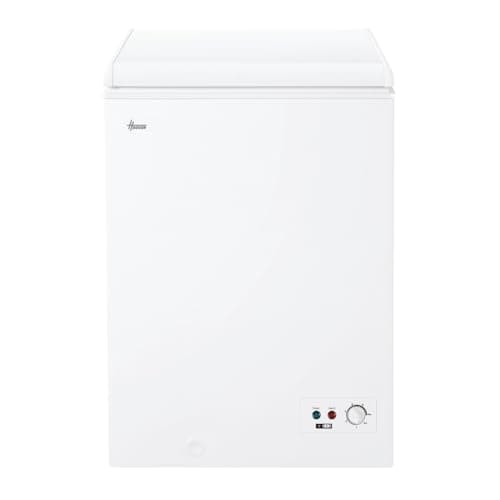 Image of Hoover Free Standing Chest Freezer,1 Door, E Class, 100L Total Capacity, White 54.5x49x84.5cm - HOCH100EMK