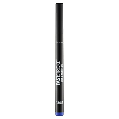 Image of Collection Cosmetics Fast Stroke Felt Tip Eyeliner with Fine Tip, Long Lasting 24h, Quick Drying Formula, 4ml, Blue