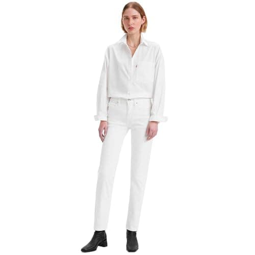 Image of Levi's Women's 314 Shaping Straight Jeans, Soft Clean White, 30W / 30L