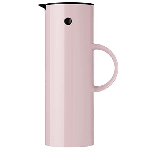 Image of Stelton EM77 Vacuum Jug 1L – Danish Design Thermos in ABS Plastic with Glass Insert, Magnetic Easy-Pour Lid & Screw Top – Insulated Carafe for Hot and Cold Drinks, Lavender