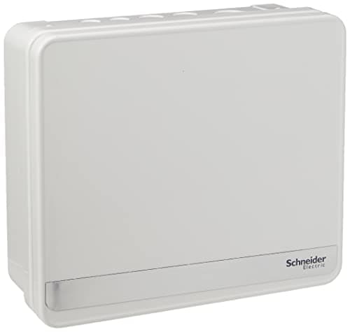 Image of Schneider Electric Easy9+ - Consumer Unit, 8 Way, No Incomers, Surface Mount Enclosure, Semi Flush Kit available, EZ9E8MCU, Metal