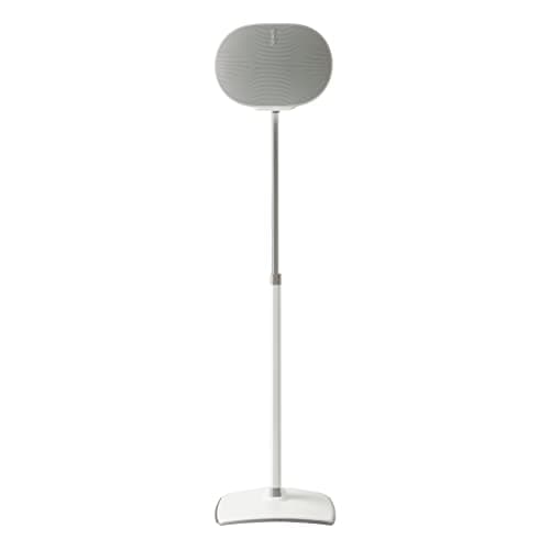 Image of Sanus Height-Adjustable Speaker Stand for Sonos Era 300 (Single Black) WSSE3A1-W2