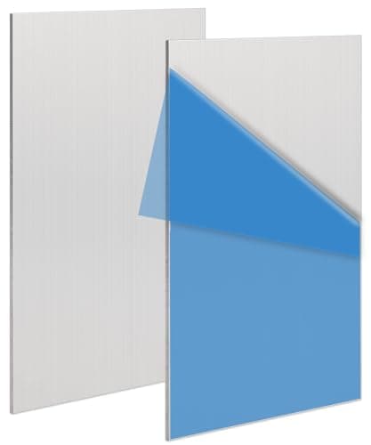 Image of IOUALEY 2 Pack 3mm 5052 H32 Aluminum Sheet Metal 200mm x 100mm Flat Plain Thin Aluminum Plate Covered with Protective Film, Rectangle Aluminum Metal Plate for Welding, Crafting, Industrial