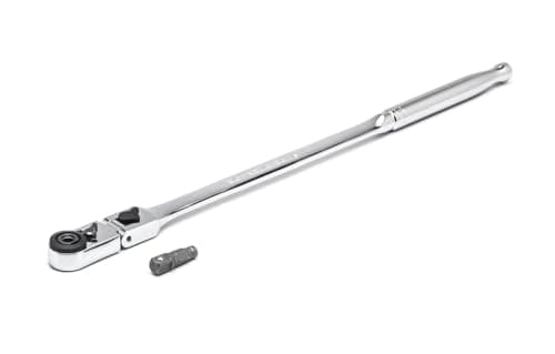 Image of GearWrench 81030 1/4" Drive 72-Tooth Quick Release Locking Flex Slim Head Ratchet 12"