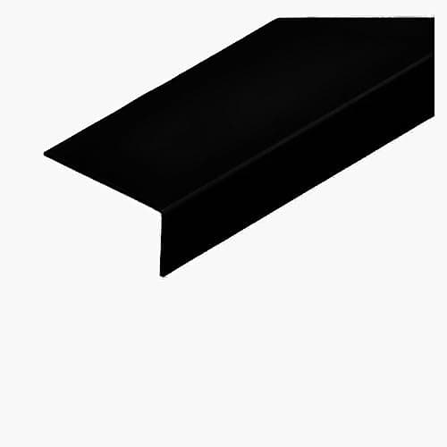 Image of Unequal Black Plastic PVC Corner 90 Degree 1 Meter Trim Wall Corner Guard Edge Protector TMW Profiles (30mm x 20mm x 1M)