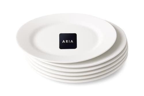 Image of Best House | 6 Pcs Opalware Dinner Plates Round | 10"/25.5 cm | Set of 6 Pcs | White | Microwave, Oven, and Dishwasher Safe, Opal Dinnerware Set, Lightweight for Everyday & Party Use