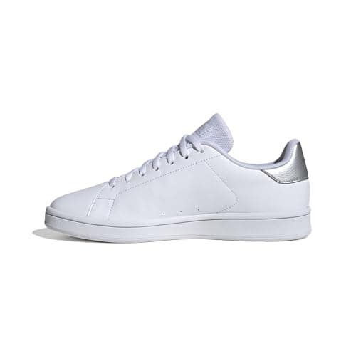 Image of adidas Women's Urban Court Shoes, FTWR White/Silver met./Silver met., 6.5 UK