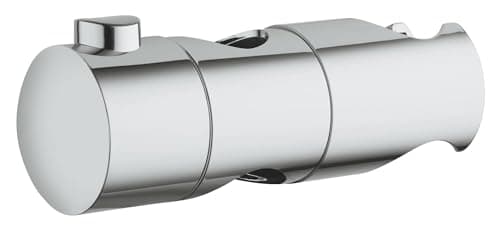 Image of GROHE Sliding Glider with Swivel Holder for Height Adjustability of The Hand Shower Compatible with Tempesta and Euphoria Shower Rails with a Diameter of 21.8 mm, Chrome, 48099000