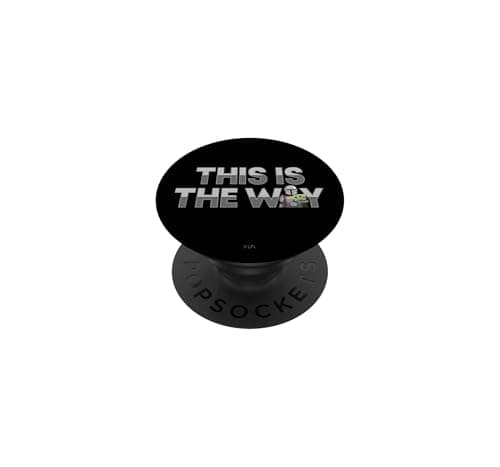 Image of PopSockets Star Wars The Mandalorian Mando & the Child This Is The Way PopSockets PopGrip: Swappable Grip for Phones & Tablets