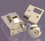 Image of Mul-T-Lock Ingersoll Rim Non-Deadlocking Chrome Cylinder Deadbolt