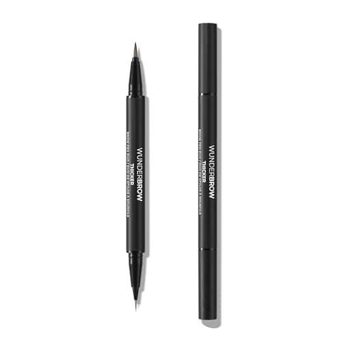 Image of Thicker Brow Pen Duo, Dual Ended Pen Micro Tip & Classic Tip, Smudge Proof, Water Resistant, Vegan & Cruelty Free (Brunette)