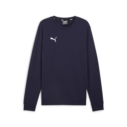 Image of PUMA Mens Teamgoal Casuals Crew Neck Knitted Sweater, Puma Navy-puma White, L EU