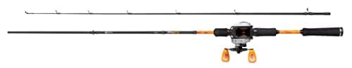 Image of Abu Garcia MAX STX Casting Rod and Bait Cast Reel Combo - Baitcasting Setup for Predator Fishing - Pike, Perch, Zander, grey/orange, 1.98 m |10-40 g