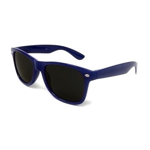 Image of WS UK Adults Classic Sunglasses with UV400 Protection - Unisex (Dark Blue)