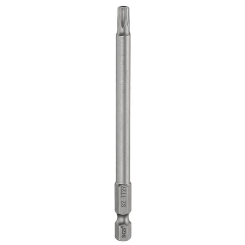 Image of sourcing map TT27 Security Torx Head Screwdriver Bit 4" (100mm) Long 1/4" Hex Shank Magnetic Tamper Proof 6 Point Star Screw Driver Drill Bits S2 Steel Hole Tip Industrial Power Tools